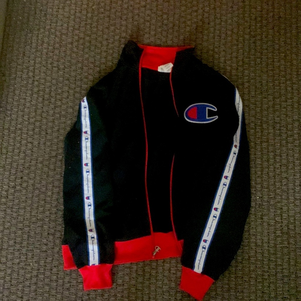 Champion zip up jacket, medium size